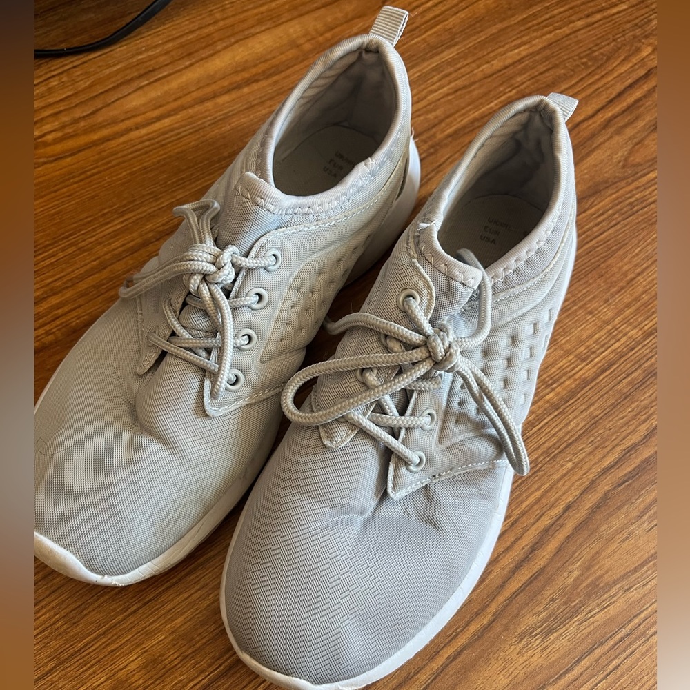 Grey sneakers